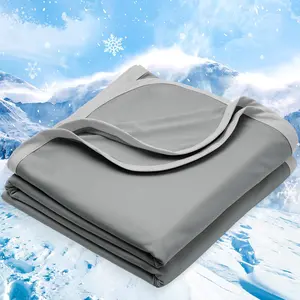 PHF Cooling Blanket for Hot Sleepers Queen Size, Arc-Chill Q-Max>0.5 with Cooling, Summer Blanket Absorbs Heat to Keep Cool All Night for Night Sweats (Charcoal Grey, 90''x90'')