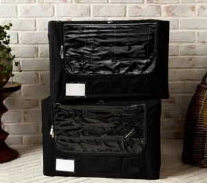 QVC Set of 2 Large Utility Home Organizer Storage Boxes