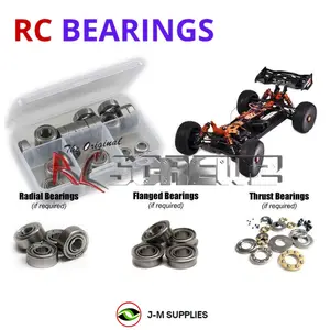 RCScrewZ Metal Shielded Bearing Kit dhk003b for DHK Hobby Optimus "E" 1/8th Buggy | RCX