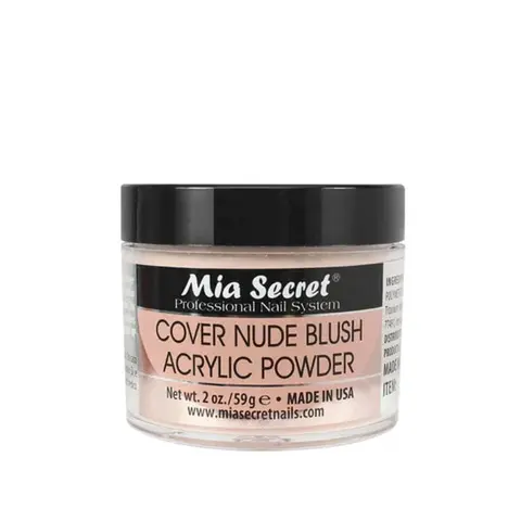 Nude Blush Cover Acrylic Powder - Professional-Grade Formula, Full Coverage for Smooth Salon Nails, Boosts Strength for Strong Nail Enhancements, Long-Lasting Wear