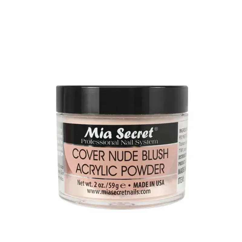 Nude Blush Cover Acrylic Powder - Professional-Grade Formula, Full Coverage for Smooth Salon Nails, Boosts Strength for Strong Nail Enhancements, Long-Lasting Wear