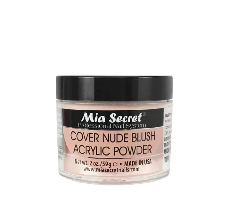 Nude Blush Cover Acrylic Nail Powder - Professional-Grade Formula for Strong Nail Enhancements and Extensions, Long-Lasting Wear
