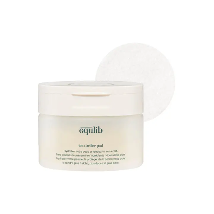 EQULIB Eau Calm Pad - Soothing Korean Toner Pads, Hydrating & Calming for Sensitive Skin, 100 Pads