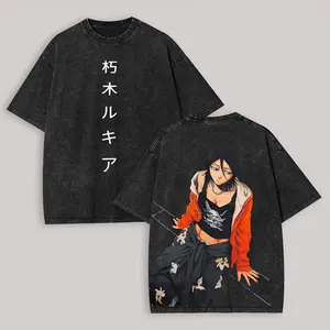 Rukia Kuchiki Printed Unisex Washed T-Shirt23