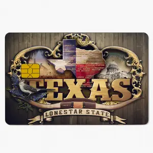 Texas Pride / Made debit credit card skin waterproof