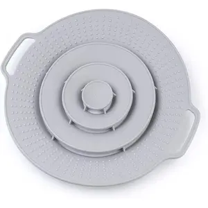 Silicone Spill Stopper Lid – Boil Over Safeguard Cover for Pots & Pans, Heat-Resistant BPA-Free 6"–10"