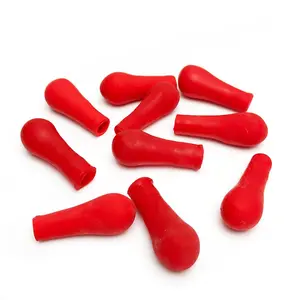 20pcs Red Latex Rubber Dropper Bulb Cap for Glass Pipette Laboratory Supplies Accessories