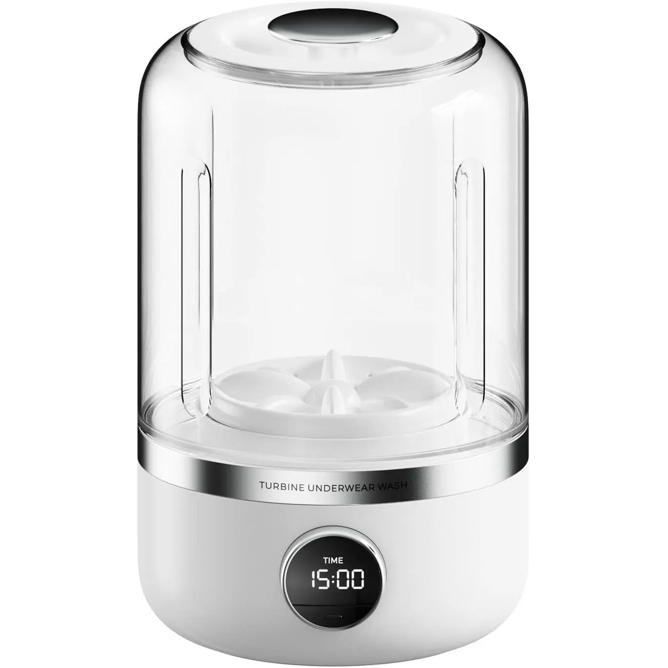 Compact Portable Mini Leakproof Washing Machine - 1.2L, 5.1x8.3in Unit for Underwear & Socks, Effective Cleaning for Apartments, Dorms & Travel Bags