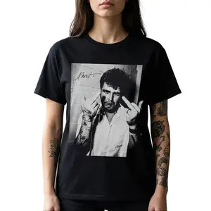 Alex Warren Face Funny Tour Vintage Shirt Cotton Fabric Crew Neck Short Sleeve Vintage Streetwear Trendy Top For Men For Women