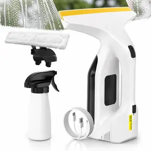 Streak-Free Electric Window Vacuum Cleaner & Squeegee Kit: Cordless Handheld Glass Cleaning Tool with 11" Blade & 2000mAh Power - Effortless Cleaning for Showers, Mirrors, Countertops & Home