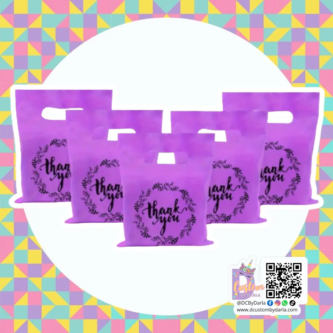 Purple thank you 6x8in merch bags Purple thank you 6x8in merch bags