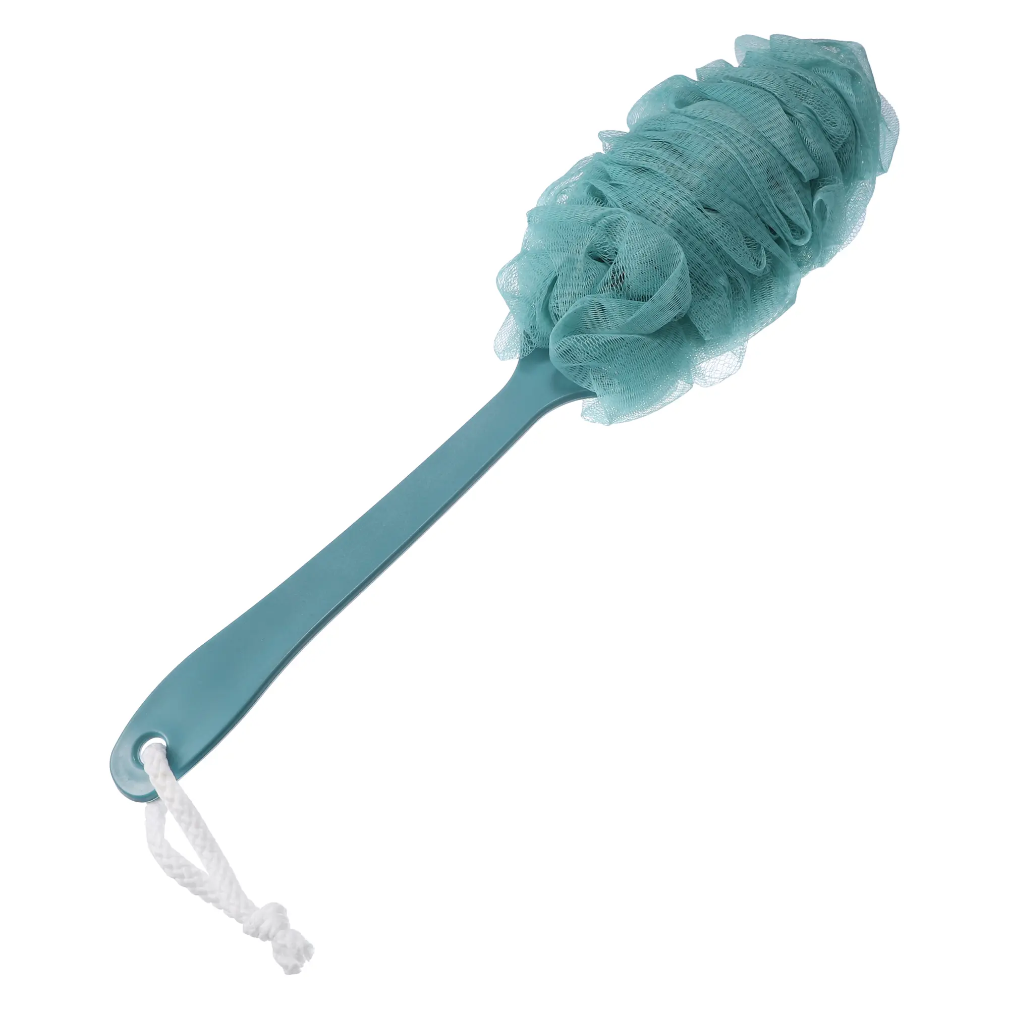 Unique Bargains 1 Pcs Body Bath Brush, Back Scrubber for Shower, Loofah Shower with Long Handle for Skin Exfoliating, PP Mesh