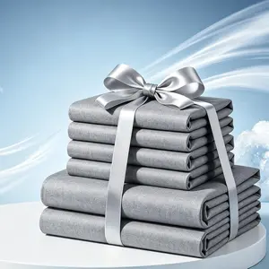 MOXHOMO 6PCS Bamboo Cooling Queen Size Sheet Set - Children Bedding Set, Breathable and Comfortable Fit For Hot Sleepers Sweats, Pillowcases, Flat Fitted A Perfect Gift