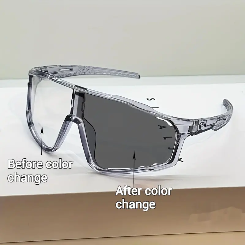 LensShift photochromic color change before and after