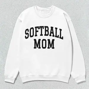 Softball Mom Sweatshirt Collegiate Crewneck Sweater Unisex