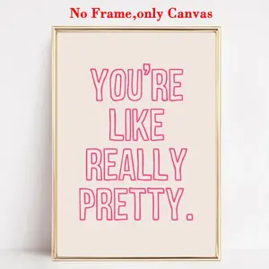 1 PC, wall art decoration, bathroom poster, you are so beautiful pink bathroom print, girly wall stickers, bathroom wall stickers, cute bathroom decor, bathroom decor, living room decor, housewarming gift, unframed