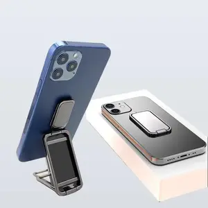 Aluminium Alloy Dual-Angle Magnetic Kickstand for Smartphones & Tablets - Foldable Stand with Grip for Video Calls & Gaming - Compatible with iPhone, Samsung, LG, Huawei, iPad Mini & More