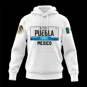 Mexico States Design White Hoodie BNHJ6J