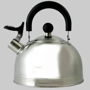 Mr. Coffee Carterton 1.5 Quart Stainless Steel Whistling Tea Kettle - Durable, Ergonomic, and Stylish Tea Kettle for Your Kitchen
