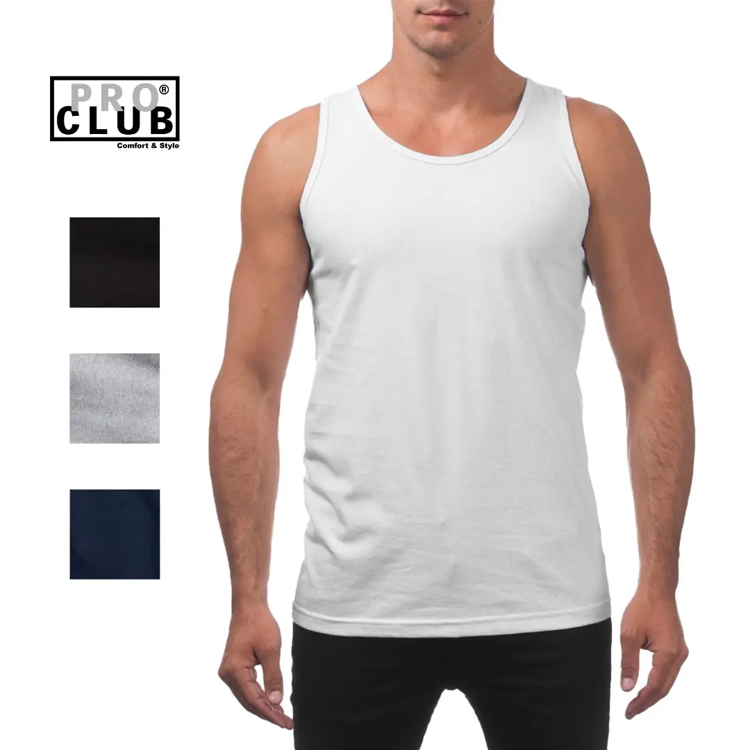 Pro Club Men's Casual Relaxed Fit Cotton Tank Top, Medium Weight, Soft and Breathable, Fathersdaygift