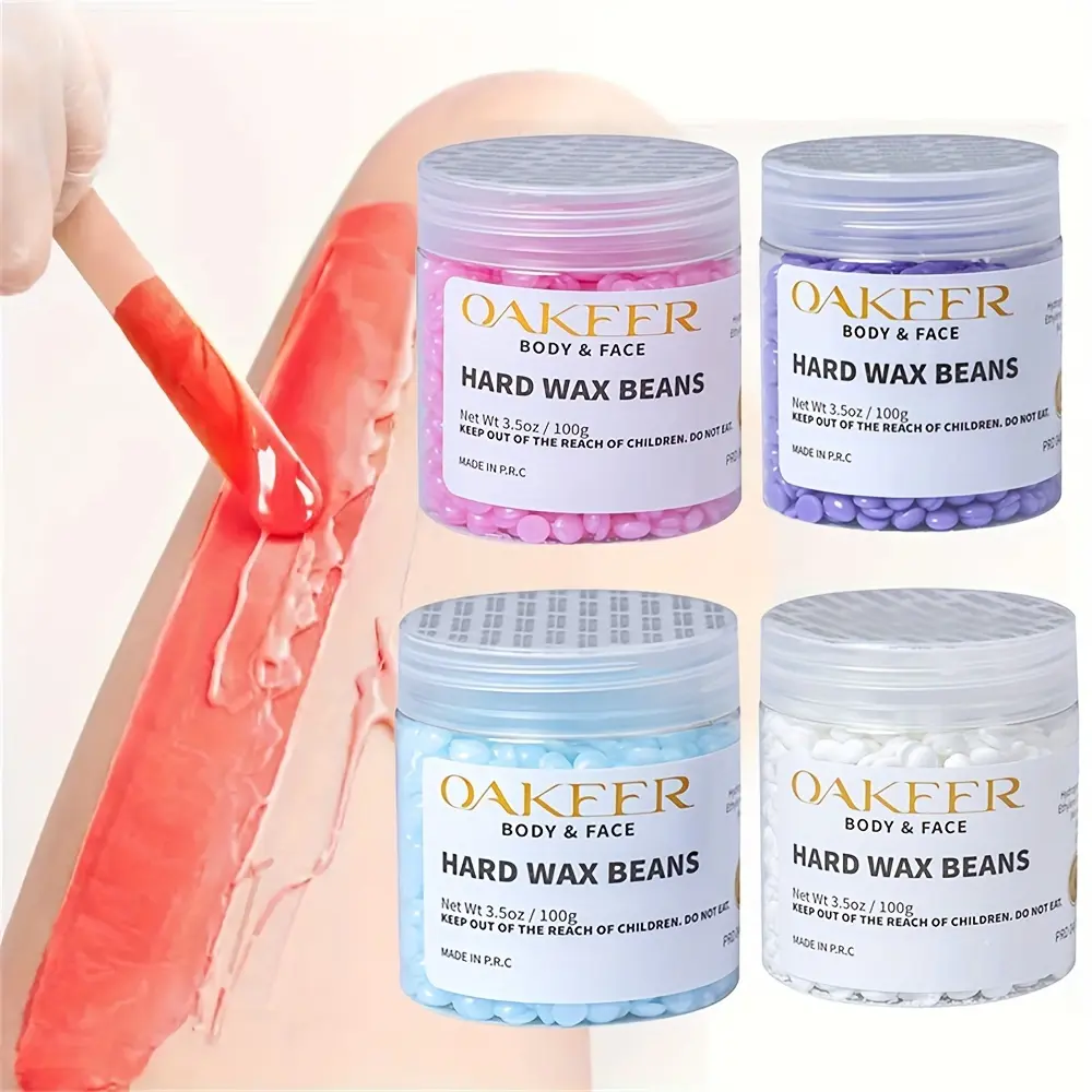 OAKEER-Canned Hair Removal Wax - Quick Wax, Safe Hair Remover, Easy Hair Removal, New formula for safer and painless hair removal, suitable for use on the face, underarms, legs, back, and chest areas, Body Waxing, Hair Removal Product