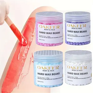 OAKEER-Canned Hair Removal Wax - New formula for safer and painless hair removal, suitable for use on the face, underarms, legs, back, and chest areas, Hair Removal Product