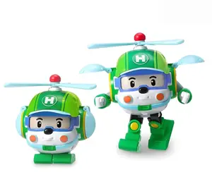 Robocar Poli Helly Transforming Robot, 4" Transformable Helicopter Action Toy Figure, Emergency Vehicle Playset for Kids Age 1-5