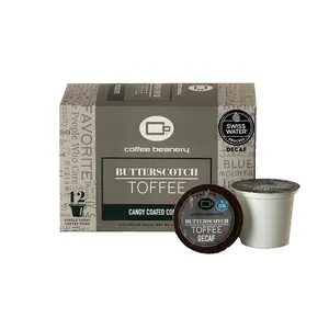 Butterscotch Toffee Flavored Decaf Coffee Pods