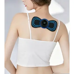 Cervical Spine Massage Patch, Multi-Functional EMS Muscle Stimulator Mini Portabble Pocket Massager for Neck, Shoulder, Waist & Legzfather day gift