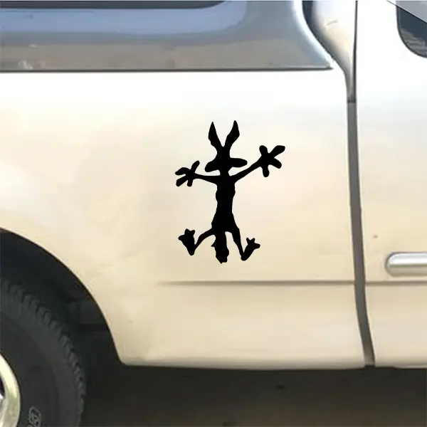 Wile Coyote Splat Decal