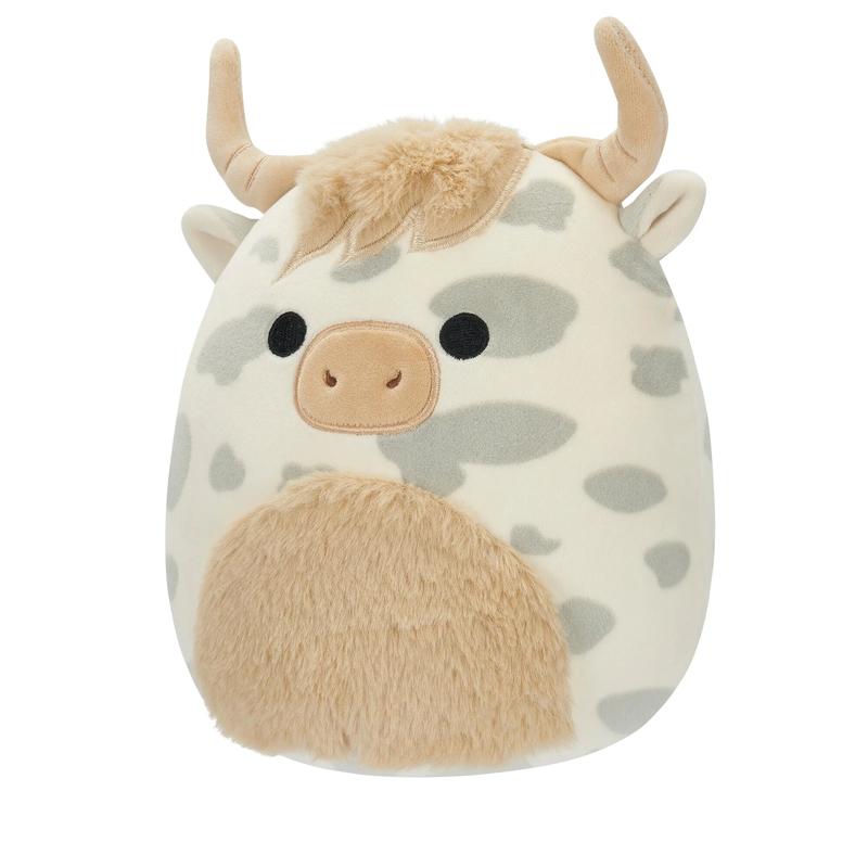 Cuddly Spotted Highland Cow Squish Toy