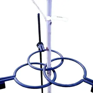 EZ Step Sapling Support Systems - 3 Support Rings & 3 Heavy Duty 1/2" x 60" Tall EZ Step-in Posts, Adjustable, Made in USA, 100% Eco-Friendly Steel