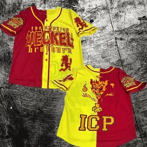 Split Colors Jeckel Brothers Baseball Jersey, ICP Juggalo Jersey, Gift For Him, Gift For Her, For Any Season, Classic Styles