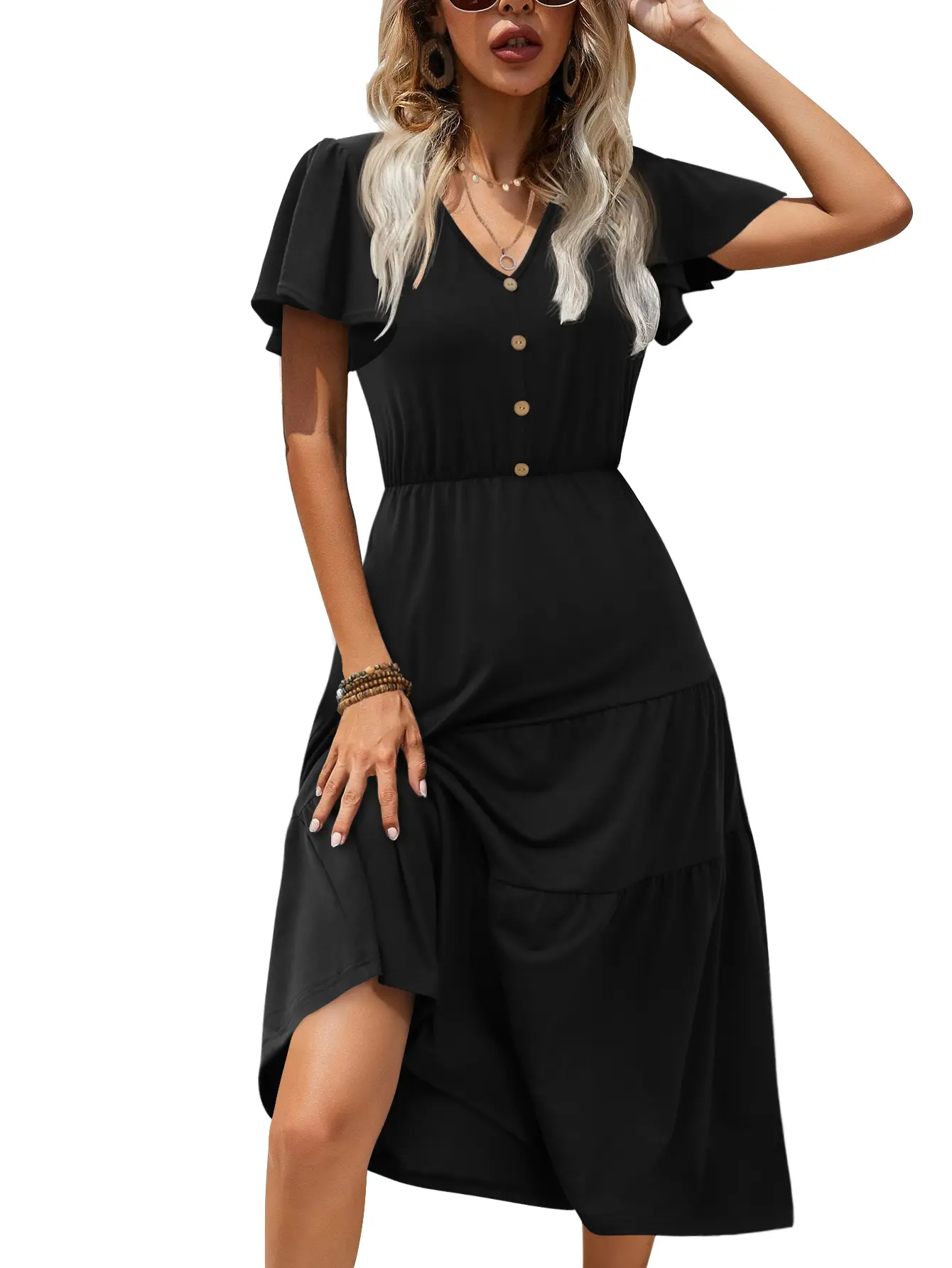 slim fit dress slacks Above The Sky Maxi Dress Olive