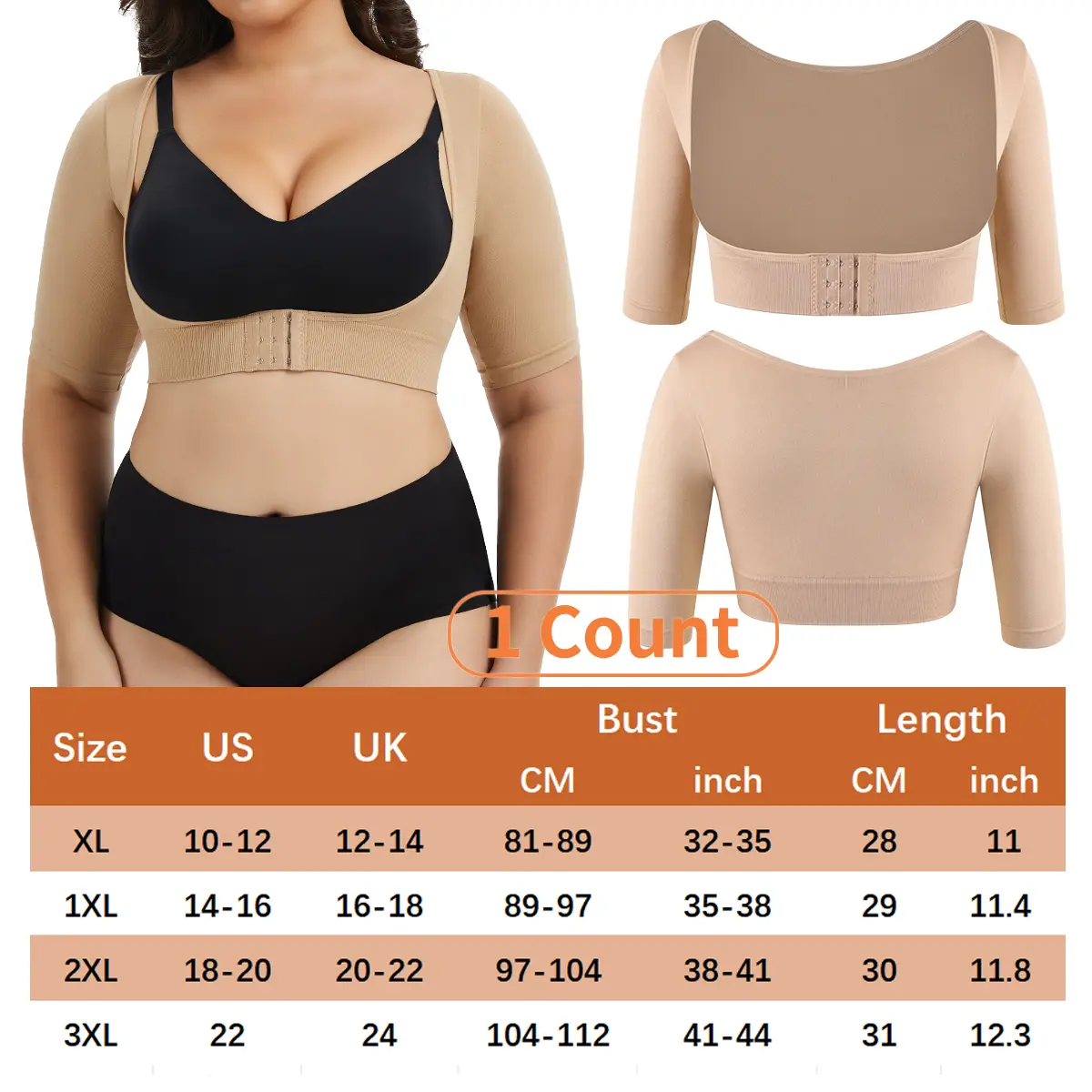 1# Nude-Plus Size（1 Count）