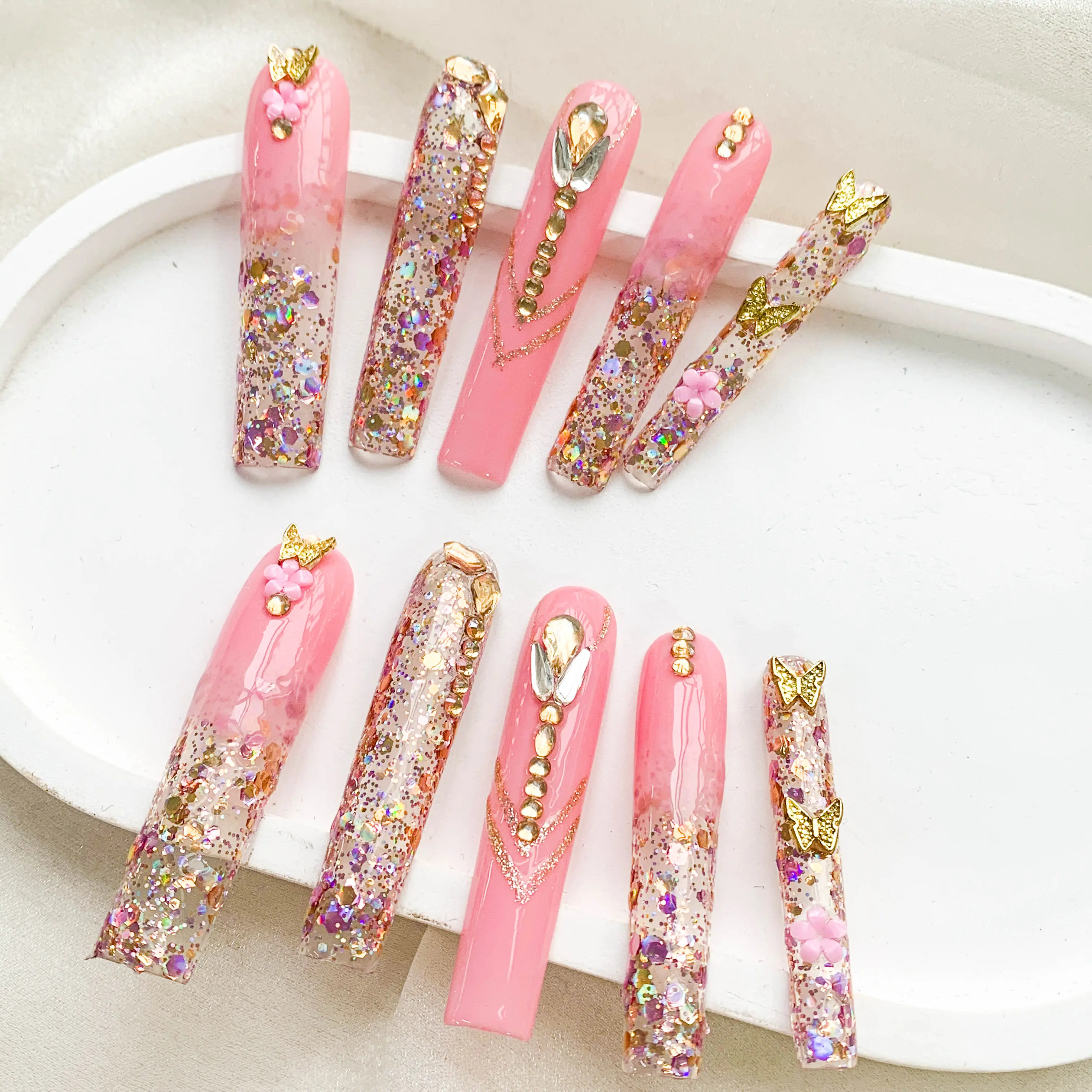 FC200 Pink gradient flash pile drill FC200 Pink gradient flash pile drill
