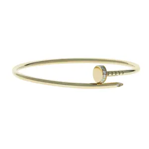 Pre-owned Cartier Juste Un Clou Small Model Bangle Bracelet Size 15