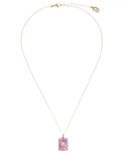 Dainty Necklace with Amethyst Stone