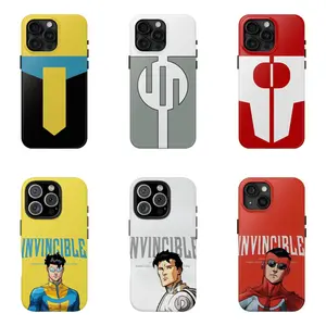 Omni Man And Invincible Logo Comic Superhero Fan Viltrumite Conquest Mark Art Tough Phone Case. Edgy Action Aesthetic Rugged Shockproof Protective Cover For iPhone 17 Pro Max 16 Air 15 14 13 12 11.