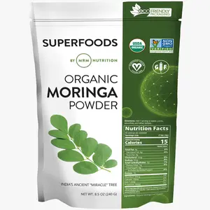 MRM Nutrition Moringa Leaf Powder – Protein & High-Fiber Superfood – Antioxidants, Calcium, Potassium – Digestive Support – Vegan, Non-GMO, Gluten-Free – 60 Servings