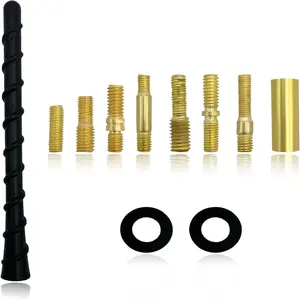 Flexible PVC Car Spiral Antenna - 7 Inch, Waterproof Retrofit Replacement with Screw, Universal Decor car bullet antenna