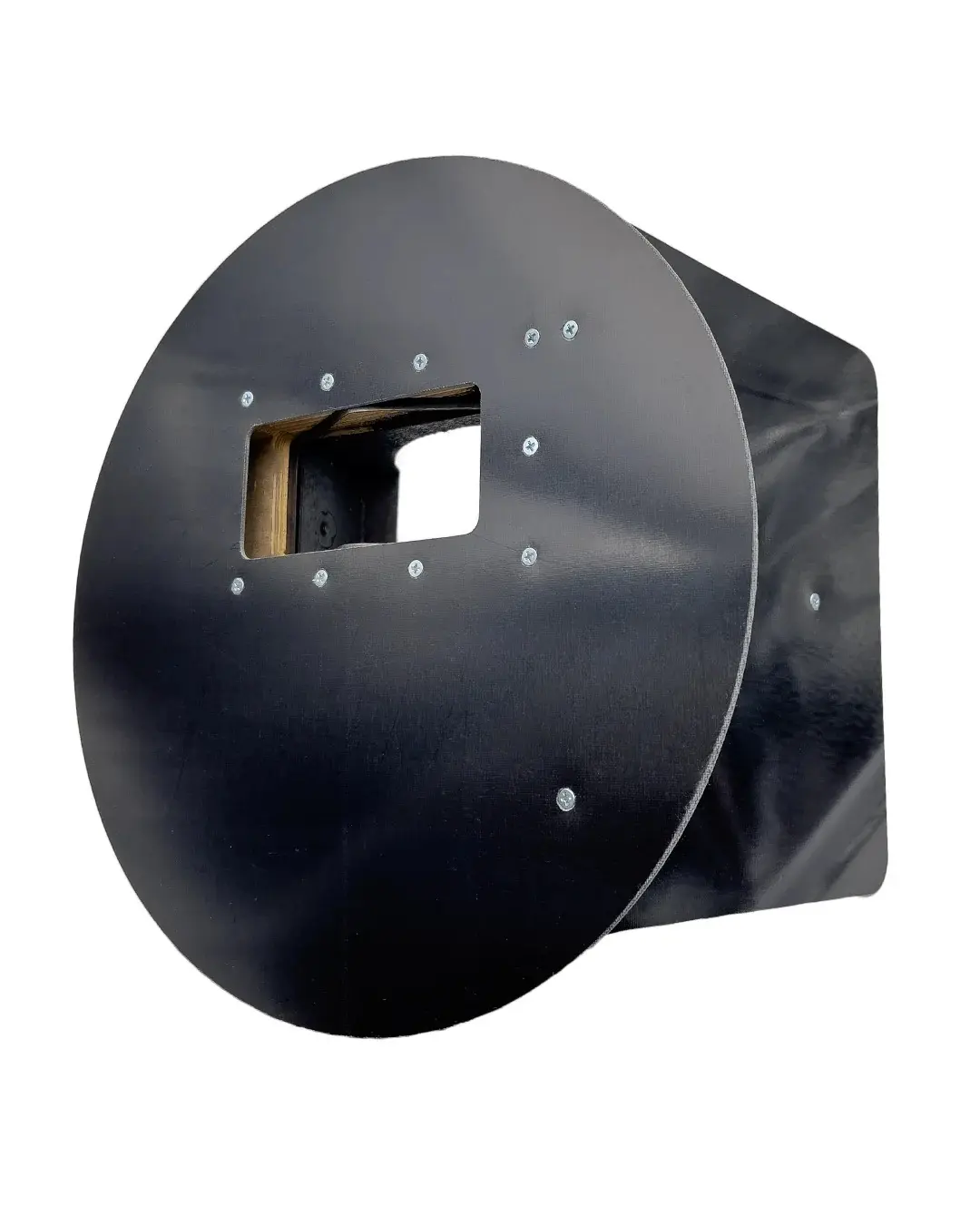 Sarge's Pancake Black Welding Hood Helmet – Right Handed Pipeline Welding Helmet, OSHA Approved, Lightweight Protective Welding Mask