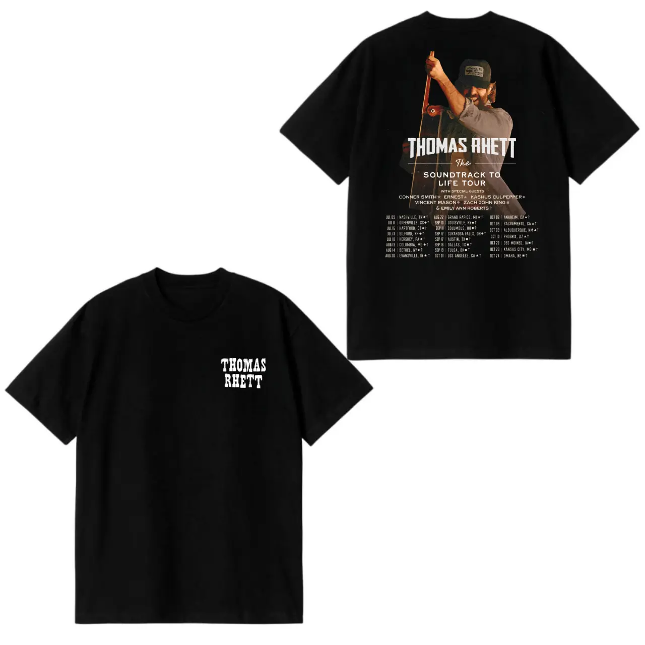 Thomas Rhett Soundtrack to a Life Tour 2026 T-Shirt – Country Concert Shirt with Tour Dates Back Print.
