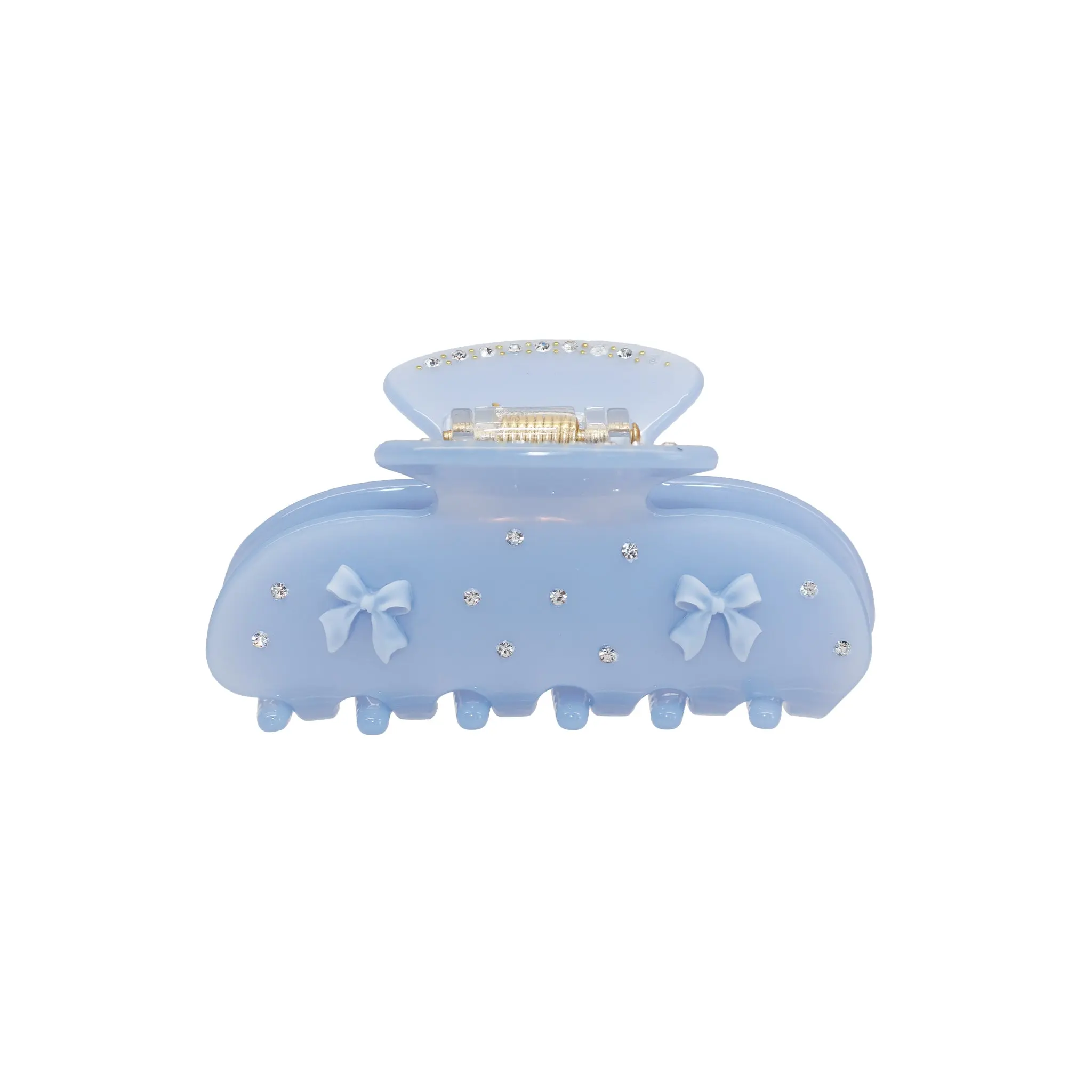 Emi Jay Sweetheart Hair Claw Clip in Blue Ribbon