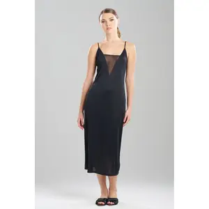 NATORI Body Doubles Mesh Slip Dress