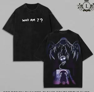 The Binding of Isaac “Who Am I” Apparel | Vintage Washed T-Shirt & Hoodie | Oversized Unisex Heavyweight Cotton | Dark Indie Game Graphic | Retro Casual Streetwear Menswear 2GV OH8