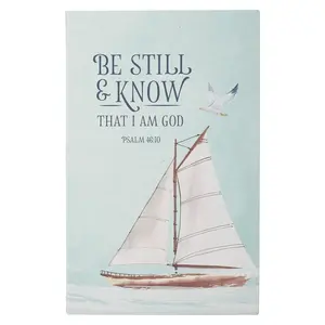 Christian Art Gifts Scripture Journal Be Still and Know Psalm 46:10 Bible Verse Inspirational Notebook,128 Ruled Pages Flexcover 5.5” X 8.5” Christian Art Gifts