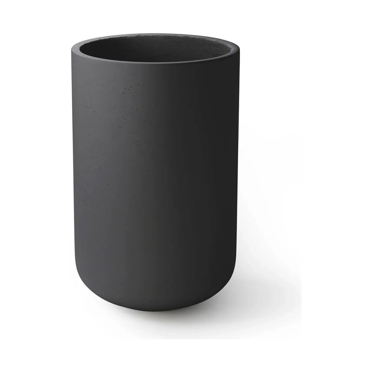 Concretti Designs B3251927 Juniper Indoor & Outdoor Round Pot Planter, Mustard - 12 in. Dia. x 15 in.