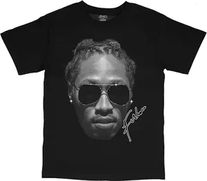 Future Rapper Face Streetwear Vintage Style T-Shirt Black
