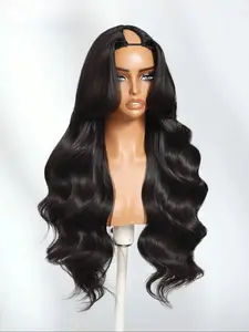 Body Wave V Part Wig Human Hair No Leave Out Wig Glueless Wigs Human Hair V Shaped Wigs Human Hair No Sew In NO Glue Beginner Friendly Natural Color, Human Hair Silky